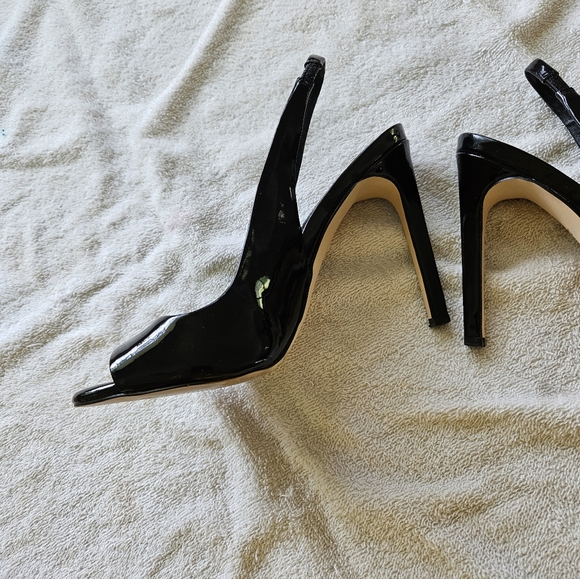 BCBG Generation Slingback Stilletto Gloss Black - Picture 7 of 11